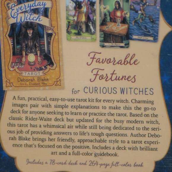 Everyday Witch Tarot 78 Card & Guidebook Based on Rider Waite by Deborah Blake - Picture 3 of 4